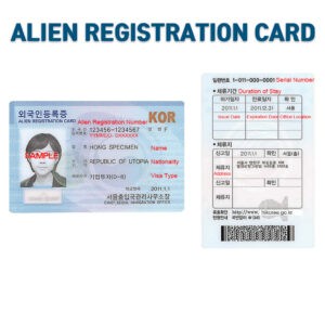 Diagram of Alien Resident Registration Number structure